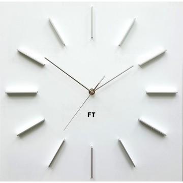 Dizajnové nástenné hodiny Future Time FT1010WH Square white 40cm